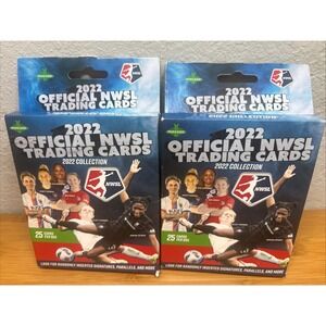 2- 2022 NWSL PARKSIDE HANGER BOX 25 CARD NATIONAL WOMEN'S SOCCER  EXCLUSIVE